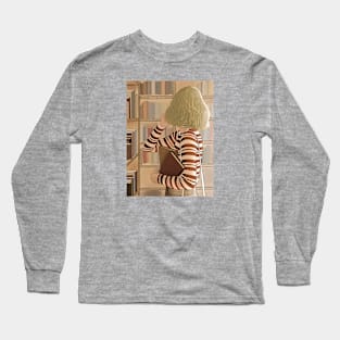 Bookworm at the library Long Sleeve T-Shirt